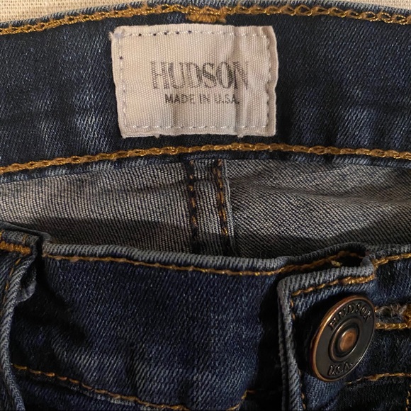 HUDSON mis rise skinny blue jeans - Picture 5 of 6